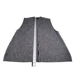 VINTAGE Eddie Bauer Sweater Men's  XL Cardigan Vest Made in USA‎ Knit